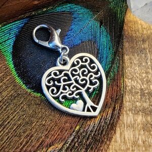 Tree of Life Heart Charm for Mom Family Tree Charm Bracelet Nature Garden Charm